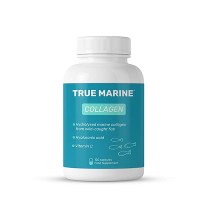 TRUE MARINE Collagen Capsules - 2,400mg of Marine Collagen with Hyaluronic Acid & Vitamin C - Skin, Hair, Nails & Joint Support TRUE MARINEUS supplements