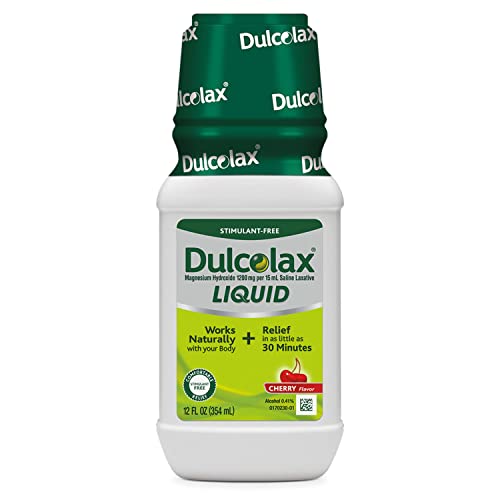 Dulcolax Liquid Laxative, Stimulant Free Laxative for Comfortable Relief, Cherry Flavor, 12 oz. DulcolaxAu supplements