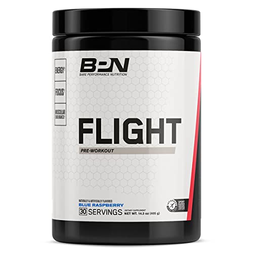 Bare Performance Nutrition, BPN Flight Pre Workout, Blue Raspberry, 30 Servings BARE PERFORMANCE NUTRITIONAu supplements