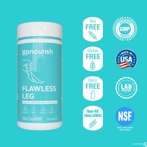 UpNourish Anti Cellulite Supplements - Varicose Veins Support, Restless Leg Relief UpNourishUS supplements
