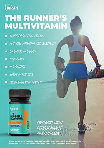 The Runner's Multivitamin-Organic High Performance Multivitamin Made Specifically for Runners, 2 Months Supply The Runner's MultivitaminAu supplements