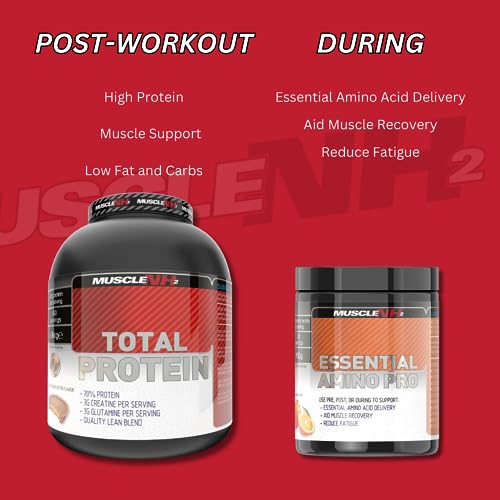 Muscle Nh2 Total Protein, Whey Protein Powder with Creatine Monohydrate and Glutamine Muscle Growth MuscleNh2Au supplements