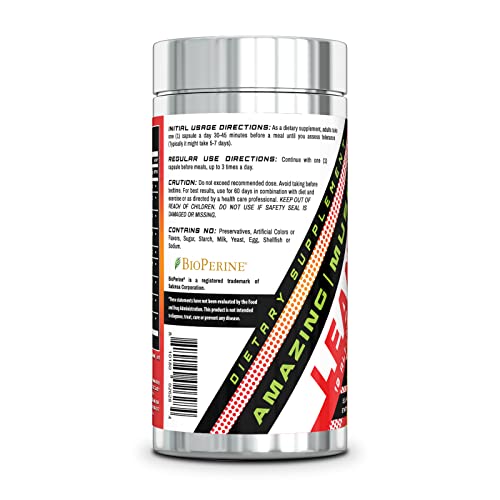 Amazing Muscle Lean 10 Burner - 90 Capsules - 30 Servings - Helps to Preserve Muscle Amazing NutritionUS supplements