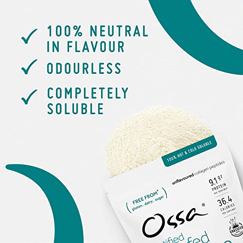 Ossa Certified Grassfed Collagen Peptides Powder-Supplement for Joint, Gut, Hair, Skin & Nails OssaAu supplements