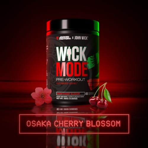 Jacked Factory X John Wick - Wick Mode Pre Workout Powder - Intense Energy, Battle-Rea Jacked FactoryUS supplements