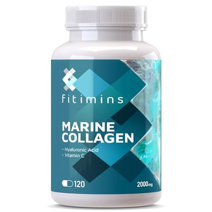 Fitimins Marine Collagen Capsules, 2000mg with Hyaluronic Acid & Vitamin C FitiminsUS supplements