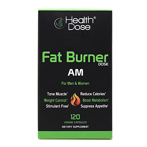 Health Dose Fat Burner AM. Weight Control & Metabolism Boost. For Active Lifestyles. Health DoseAu supplements