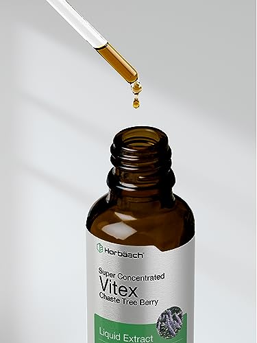 Vitex Berry Chasteberry Extract | 2 fl oz | Super Concentrated | Alcohol Free Chaste Tree HorbäachUS supplements