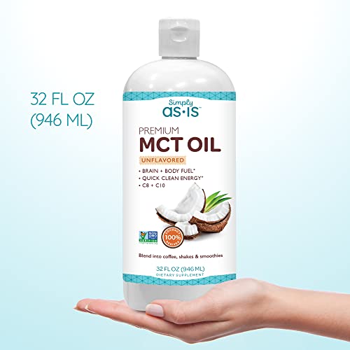 AS-IS Simply Premium MCT Oil C8 & C10 | Unflavored | 100% from Non-GMO Coconuts AS-ISAu supplements