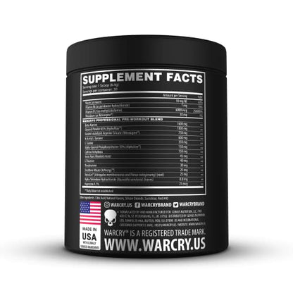WARCRY Pre-Workout Powder - Ultra Energy, Strength, Clear Focus & Pumps with Nitrosigine WARCRYUS supplements