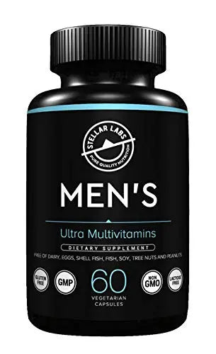 Stellar Labs Men's Low FODMAP Vegan Daily Multivitamin, No Iron | Easy On Sensitive Stomachs, Easy to Swallow Vitamins | Stellar LabsAu supplements