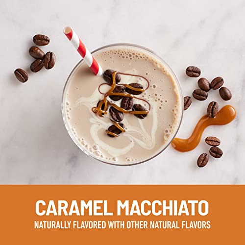 SlimFast Protein Shake with Caffeine, Caramel Macchiato- 20g Protein, Meal Replacement SlimFastUS supplements