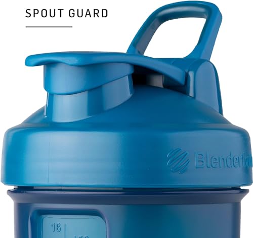 BlenderBottle Shaker Bottle with Pill Organizer and Storage for Protein Powder, Classic V2 ProStak System Blender BottleUS supplements
