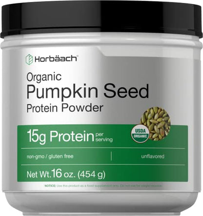 Pumpkin Seed Protein Powder Organic | 16 oz | Vegetarian, Gluten Free, and Non-GMO HorbäachUS supplements