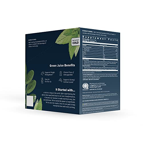 Organifi: GO Packs - Green Juice - Organic Superfood Supplement Powder - 30 Count OrganifiUS supplements