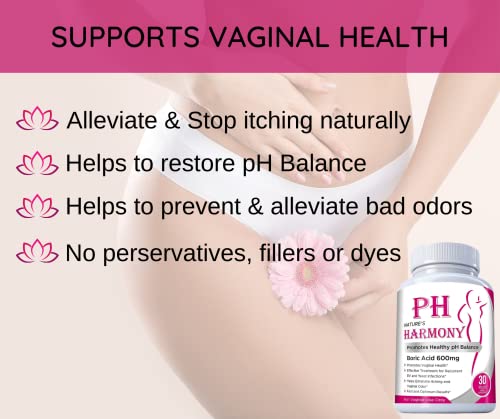 N'More Harmony 600MG Vaginal Suppositories Yeast Infection + 1 Suppository Applicator BV N'MoreAu supplements