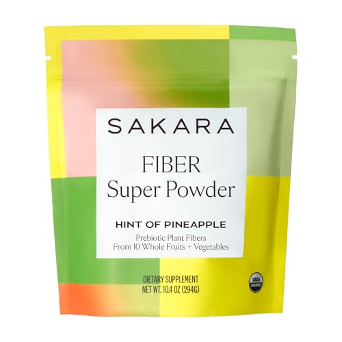 SAKARA Fiber Super Powder - Pineapple Flavor Prebiotic Fiber Powder, High Fiber SAKARAUS supplements