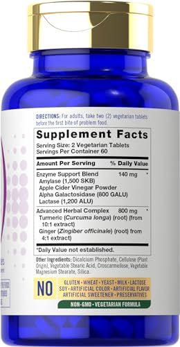 Carlyle Bloat & Gas Support for Men & Women | 120 Tablets | Extra Strength Pills | Supplement CarlyleUS supplements