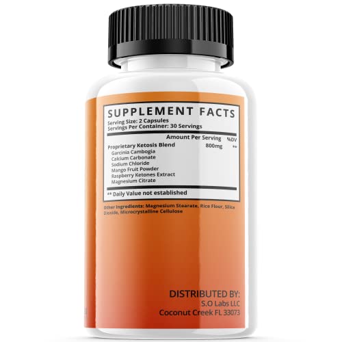(3 Pack) Keto GT Weight Manaement Pills Advanced Formula Pastillas dr Tablets 800mg S.O LabsUS supplements