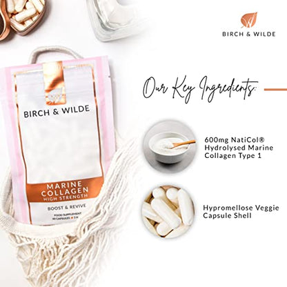 Birch & Wilde Marine Collagen Peptides for Beautiful Skin & Hair and Stronger Bones & Joints BIRCH & WILDEUS supplements