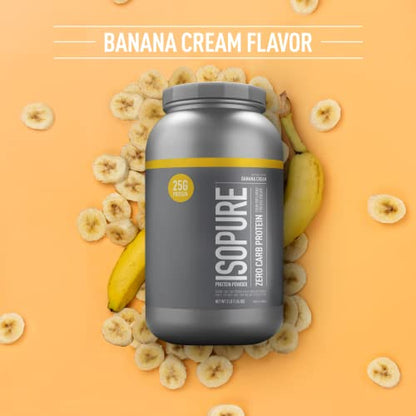 Isopure Protein Powder, Zero Carb Whey Isolate with Vitamin C & Zinc for Immune Support IsopureUS supplements