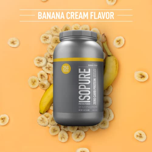 Isopure Protein Powder, Zero Carb Whey Isolate with Vitamin C & Zinc for Immune Support IsopureUS supplements