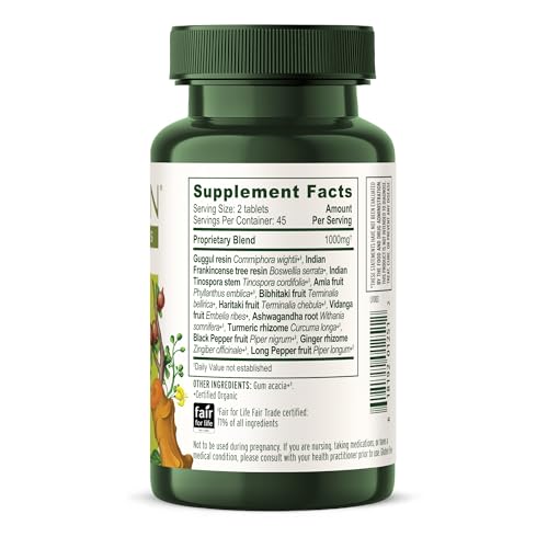 Banyan Botanicals Organic Joint Support–Advanced Mobility & Flexibility Supplement with Boswellia,Guggulu Resin & Turmeric–Natural Lubrication for Cartilage, Bones & Muscles-90 Tablets-USDA Organic Banyan BotanicalsAu supplements
