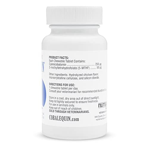 Nutramax Cobalequin B12 Supplement for Cats and Small Dogs, 45 Count (Pack of 1) Nutramax LaboratoriesUS supplements