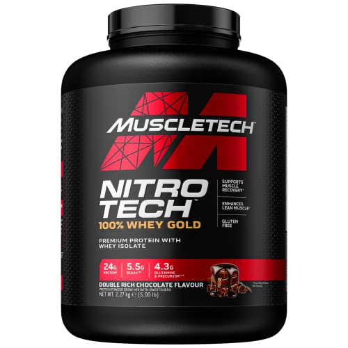 MuscleTech NitroTech 100% Whey Gold Protein Powder, Build Muscle Mass, Whey Isolate Protein Powder MuscletechAu supplements