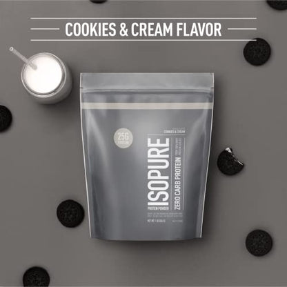 Isopure Protein Powder, Zero Carb Whey Isolate, Gluten Free, Lactose Free, 25g Protein IsopureUS supplements