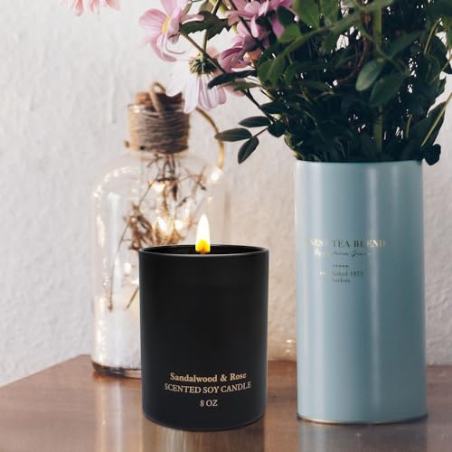Sandalwood Rose Scented Candles, Christmas Birthday Candle Gifts for Women, Best Friends Kelly's Custom CandlesAu supplements