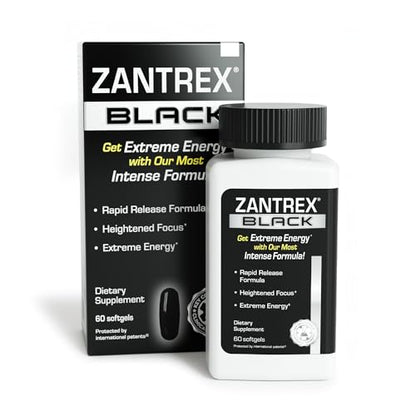 Zantrex Black – Energizing Weight Management Supplement Pills – Clinically Validated ZantrexUS supplements