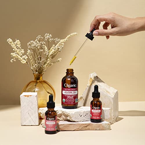 Cliganic Organic Jojoba Oil, 100% Pure (4oz) | Moisturizing Oil for Face, Hair, Skin & Nails CliganicAu supplements