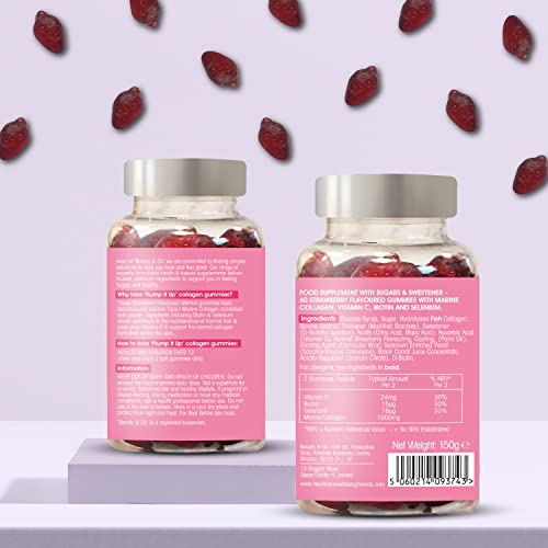 Beauty & Co Collagen Gummies by - 120 Marine Collagen Gummies with Biotin, Vitamin C & Selenium (120) Beauty & CoAu supplements