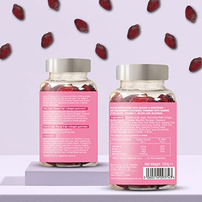 Beauty & Co Collagen Gummies by - 120 Marine Collagen Gummies with Biotin, Vitamin C & Selenium (120) Beauty & CoUS supplements