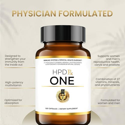 HPD Rx ONE Immunity Boost Multivitamin HPV Supplements for Women and Men HPD RxUS supplements