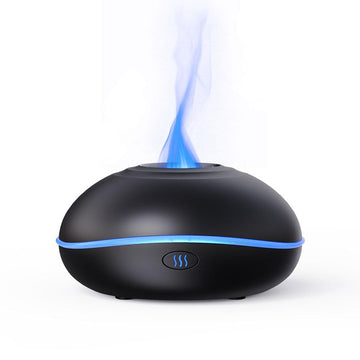 USB Oil Diffuser LED Flame Diffuser Humidifier Ultrasonic USB Flame Humidifier Essential Oil GenericAu supplements