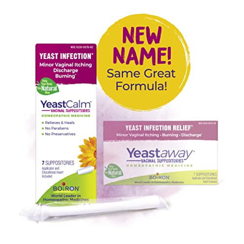 Boiron YeastCalm Homeopathic Suppositories for Yeast Infections, Burning, Discharge BoironAu supplements