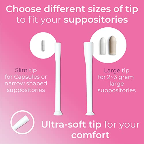 Natureland [20/40 Pack Vaginal Suppository Applicators for Women,Soft Tip Auxiliary Tool for Pills NaturelandAu supplements