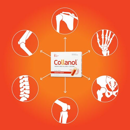 Collanol - Innovation in The Care of Healthy Joints - Liquid Formula in a Double Capsule 3D Collagen CollanolUS supplements
