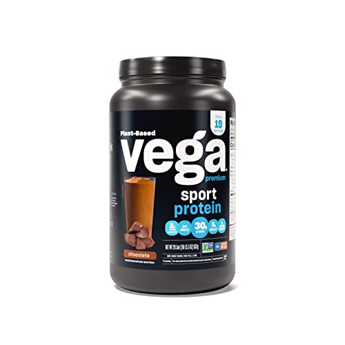 Vega Premium Sport Protein Chocolate Protein Powder, Vegan, Non GMO, Gluten Free VegaUS supplements