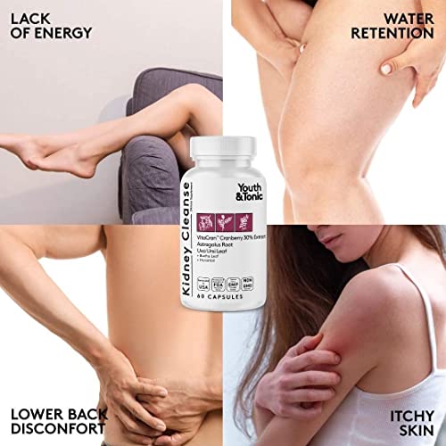 Youth & Tonic Kidney Cleanse Detox for Residual Metabolic Waste & Excess Body Water Youth & TonicAu supplements