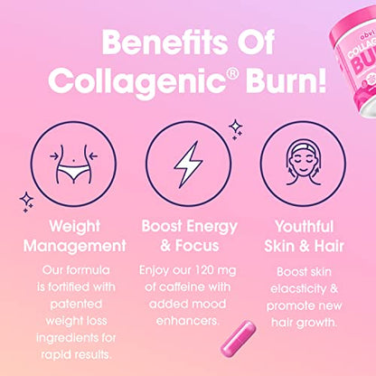 Obvi Collagenic Burn, Collagenic Fat Burner, Thermogenic Fat Burner for Weight Loss ObviUS supplements
