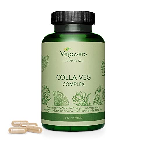 Vegavero Vegan Collagen Supplement | 2000mg | Complex with L-Lysine, L-Proline, Vitamin C (Acerola) & Superfoods Extracts | NO Additives, Lab-Tested | 120 Capsules VegaveroAu supplements