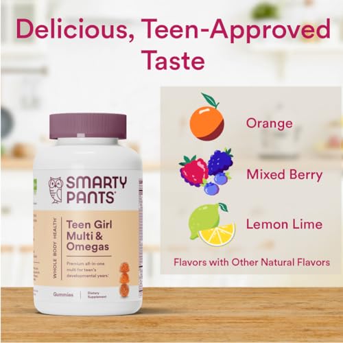 SmartyPants Teen Girl Multivitamin Gummies: Omega 3 Fish Oil (EPA/DHA), Vitamin D3 SmartyPantsUS supplements