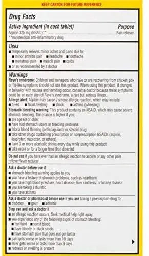 Ecotrin Regular Strength Safety Coated Aspirin | Arthritis Pain | 300 Tablets (2 Pack) EcotrinAu supplements