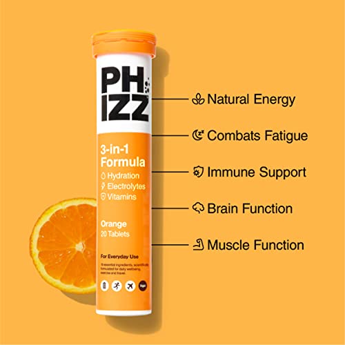 Phizz Electrolytes, Multivitamin & Hydration Tablets - 20 Effervescent Rehydration Electroly PhizzUS supplements