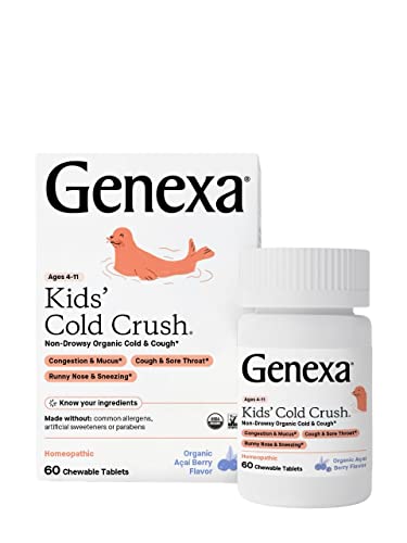 Genexa Cold Crush for Children – 60 Tablets | Certified Organic & Non-GMO, Physician GenexaAu supplements