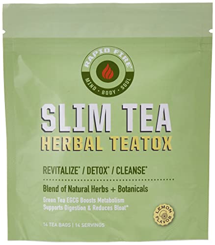 Rapid Fire Slim Tea 14 Day Herbal Teatox, Blend of Natural Herbs and Botanicals, Supports Healthy SNSUS supplements