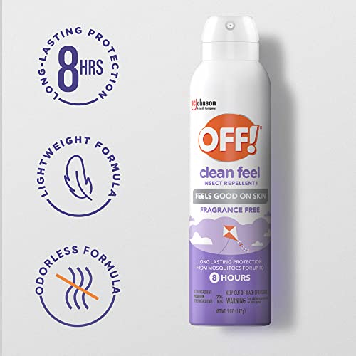 OFF! Clean Feel Insect Repellent Aerosol with 20% Picaridin, Bug Spray OFF!US supplements
